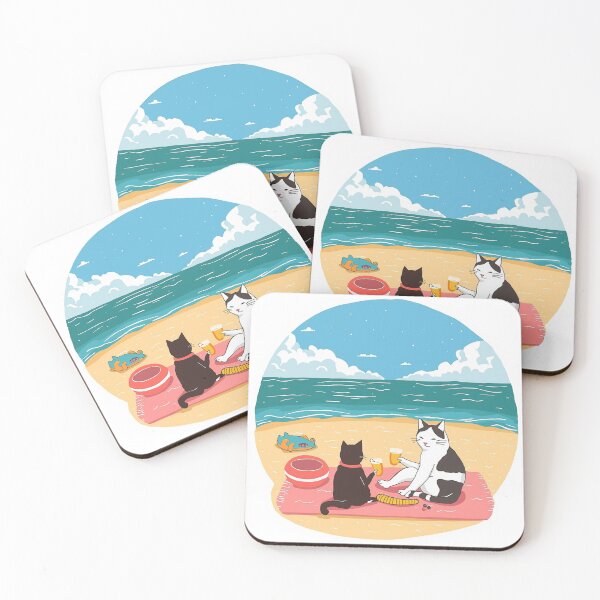 Item preview, kittens drinking on the beach designed and sold by Losancestros.