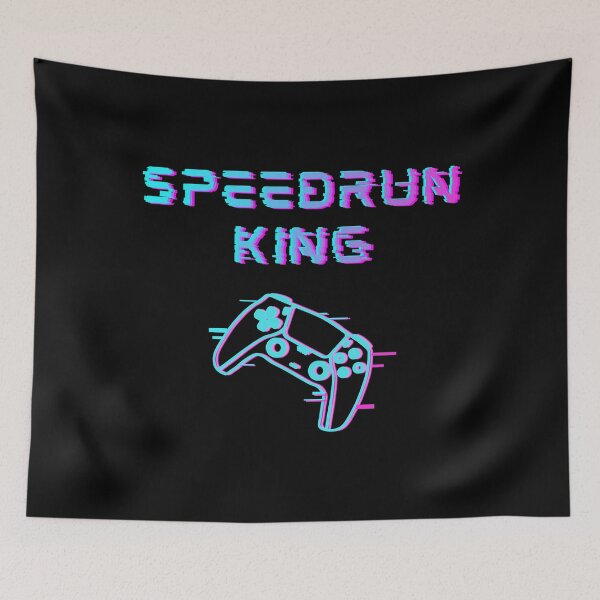 Item preview, Speedrun King Neon Glitch Controller Design – Cyber Gamer Aesthetic designed and sold by PHRASEandSTYLE.
