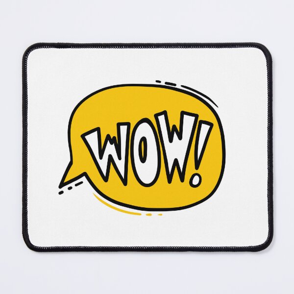 Item preview, WOW – Bold Speech Bubble Illustration designed and sold by Mad-bidouille.