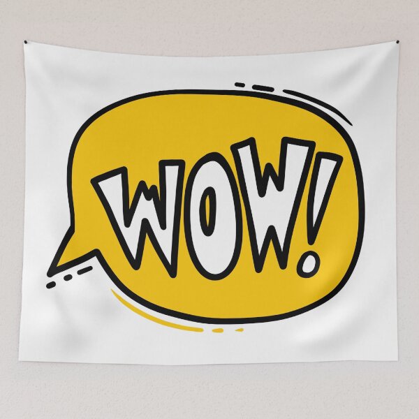 Item preview, WOW – Bold Speech Bubble Illustration designed and sold by Mad-bidouille.