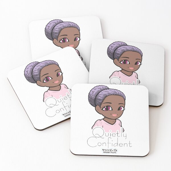 Item preview, Pastel Power Crew Quietly Confident Kawaii Pastel Self Care Design designed and sold by P-L-Sardines.