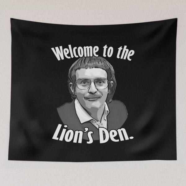 Item preview, Welcome to the Lion's Den - Chit black and white designed and sold by Karen Simon.