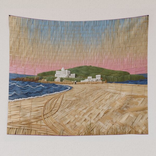 Item preview, Burgh Island sunrise(photography + AI) designed and sold by artsmeow.