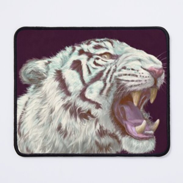 Item preview, White Tiger Roar – Artistic Illustration designed and sold by TreatLLC.