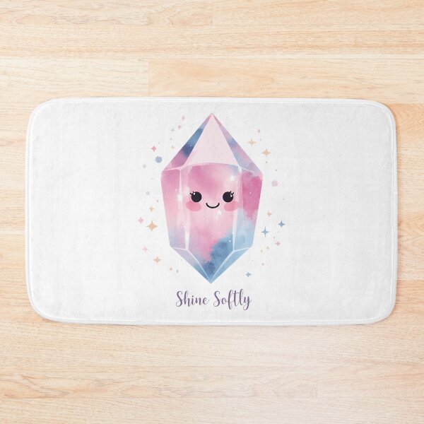 Item preview, Cute Crystal with a Smile, Illustration designed and sold by Moodune.