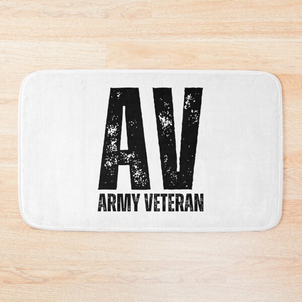 Item preview, AV Army Veteran Design – Military Pride Logo Graphic for Veterans black worn look font designed and sold by GFamilyC.