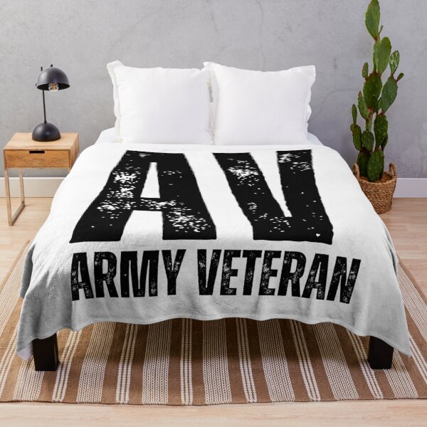 Item preview, AV Army Veteran Design – Military Pride Logo Graphic for Veterans black worn look font designed and sold by GFamilyC.