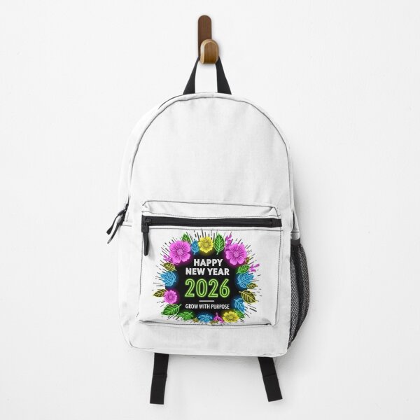 Item preview, Neon Floral Happy New Year 2026 | Grow with Purpose Celebration designed and sold by lojadpop.