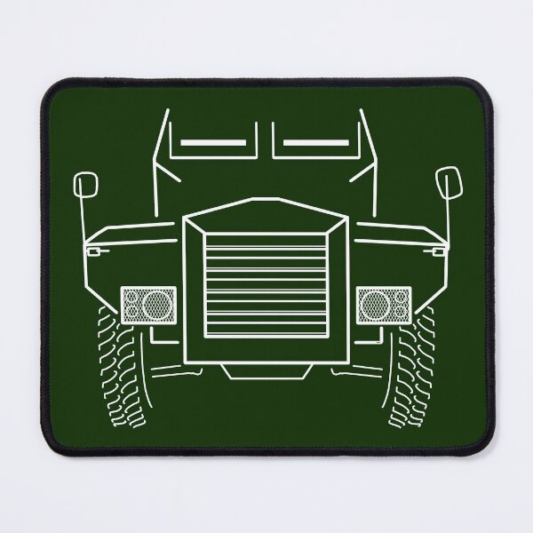 Item preview, Humber Pig 1950s military truck white outline designed and sold by soitwouldseem.