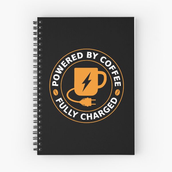 Item preview, Powered by Coffee Fully Charged designed and sold by Office Geek Shop.