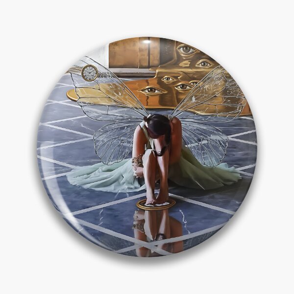 Item preview, The Dreamer's Threshold – Surreal Reflection in Eternal Light designed and sold by StillnessInDecay.