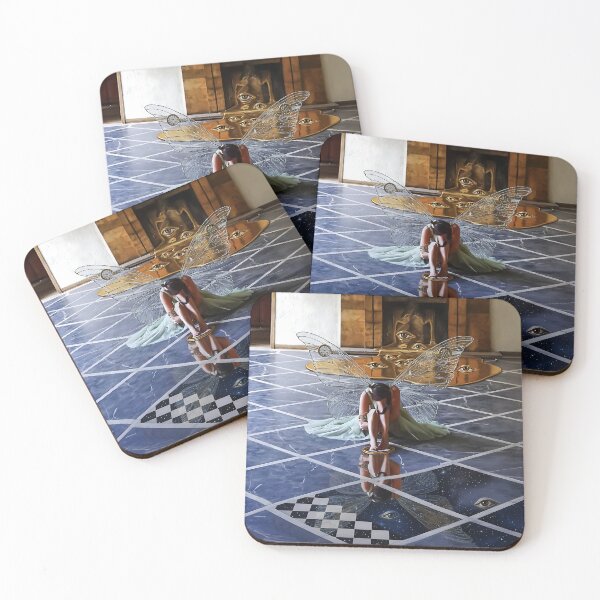 Item preview, The Dreamer's Threshold – Surreal Reflection in Eternal Light designed and sold by StillnessInDecay.