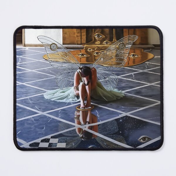 Item preview, The Dreamer's Threshold – Surreal Reflection in Eternal Light designed and sold by StillnessInDecay.