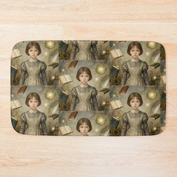 Item preview, young Jane Illustration from Jayne Eyre character portrait art designed and sold by Vintage Designs +.