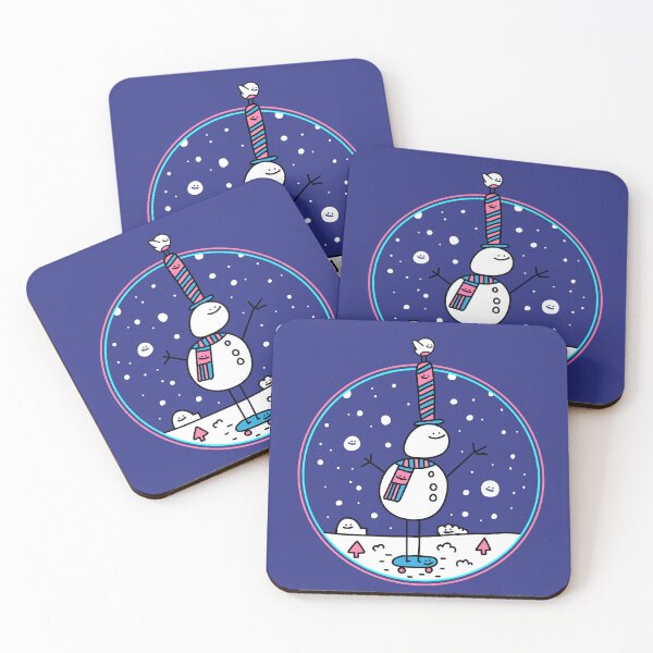 Item preview, Christmas Snowman Riding Skateboard designed and sold by Porky Roebuck.