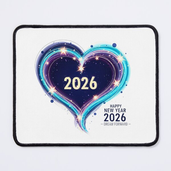 Item preview, Glowing New Year 2026 Heart - Dream Forward Celebration Art designed and sold by lojadpop.