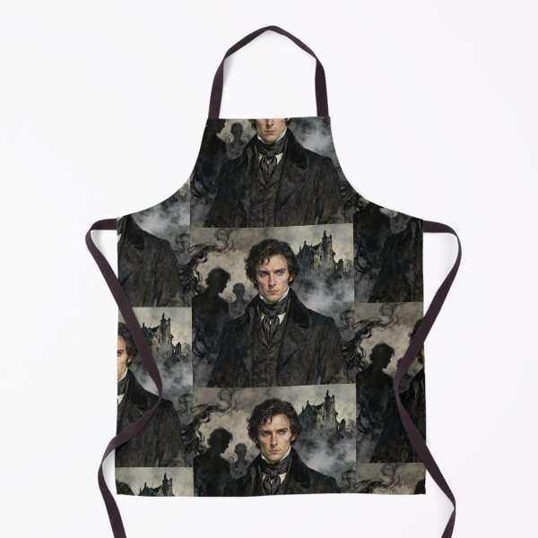 Item preview, Lord Byron Illustration from The Bronte Sisters influence character portrait art designed and sold by Vintage Designs +.