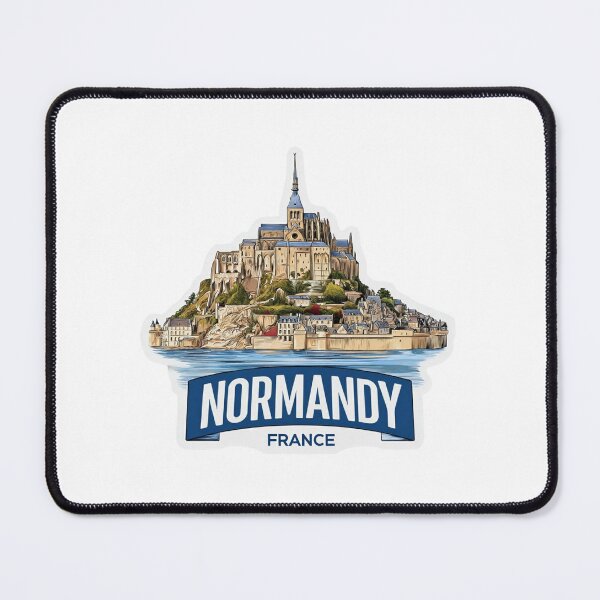 Item preview, Mont-Saint-Michel Normandy France Medieval Abbey Tidal Island UNESCO Sticker designed and sold by Blurbean.