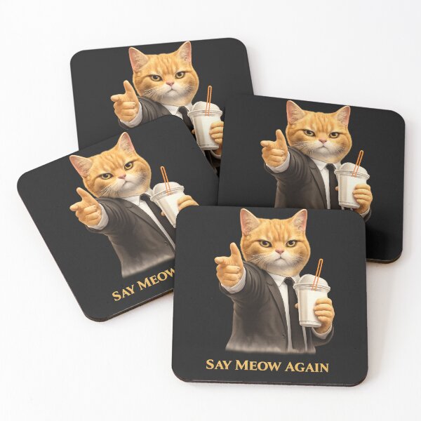 Item preview, Say Meow Again – Funny Cat Movie Parody Design designed and sold by Laughprints.