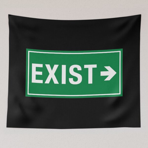 Item preview, Dramatic exit door sign designed and sold by Captain Banjo.