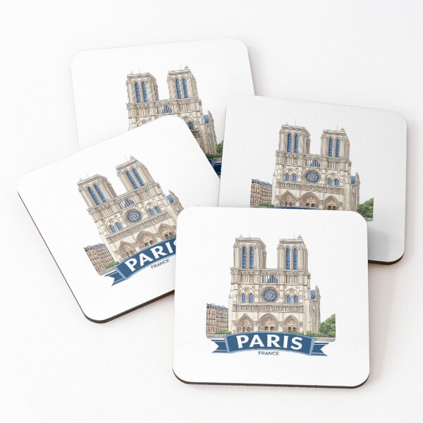Item preview, Notre-Dame de Paris France Gothic Cathedral Medieval Architecture Travel Sticker designed and sold by Blurbean.