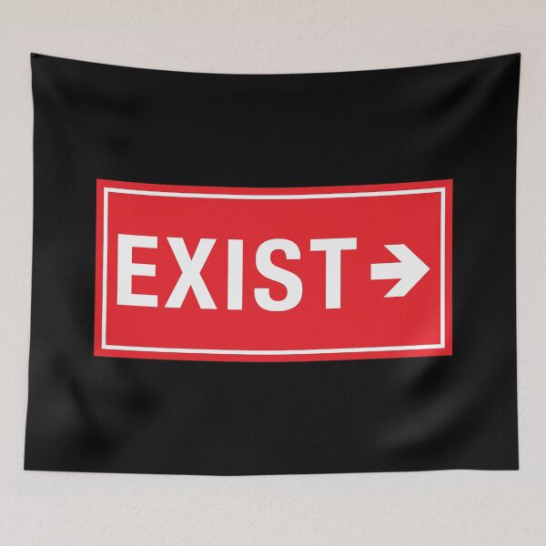 Item preview, Dramatic exit door sign designed and sold by Captain Banjo.