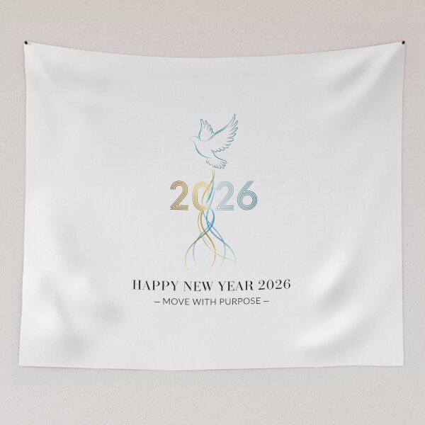 Item preview, Happy New Year 2026 Dove of Peace and Purpose designed and sold by lojadpop.
