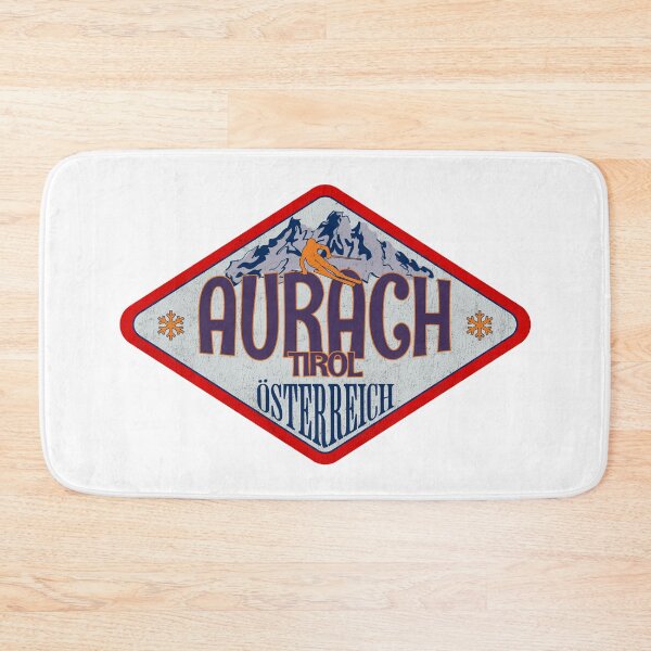 Item preview, Aurach, Tirol, Osterreich, Austria, Osterreich, Austria, Vintage skiing badge design designed and sold by Wanderful-roads.