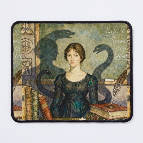 Item preview, Lucy Snowe Illustration from Villette character portrait art designed and sold by Vintage Designs +.
