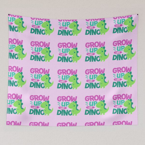 Item preview, Grow Up Like Dino Cute Quote Art designed and sold by Mido tee art shop.