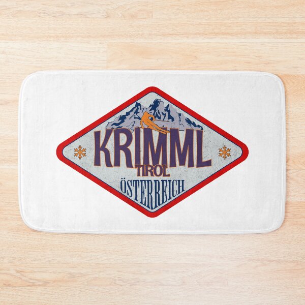 Item preview, Krimml, Tirol, Osterreich, Austria, Vintage skiing badge design designed and sold by Wanderful-roads.