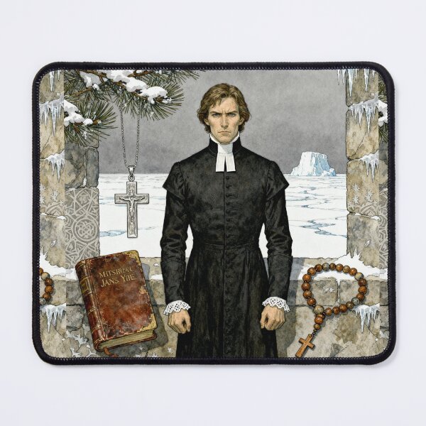 Item preview, St. John Rivers Illustration from Jayne Eyre character portrait art designed and sold by Vintage Designs +.