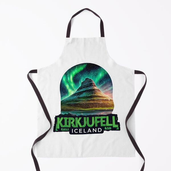 Item preview, Kirkjufell Iceland Northern Lights Aurora Borealis Mountain Photography Sticker designed and sold by Blurbean.