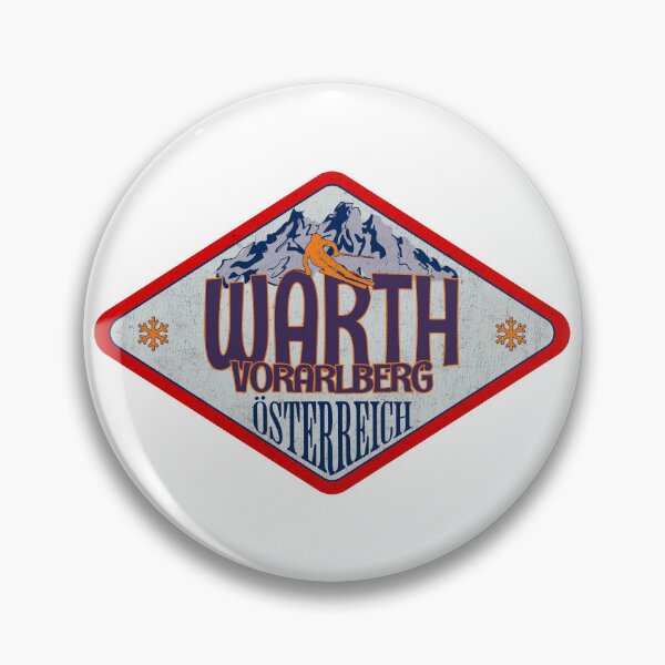 Item preview, Warth, Vorarlberg, Osterreich, Austria, Vintage skiing badge design designed and sold by Wanderful-roads.