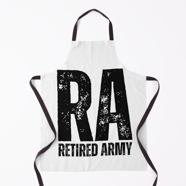 Item preview, RA Retired Army Military Veteran Pride Design – Bold Lettering for Former Soldiers black worn look font designed and sold by GFamilyC.