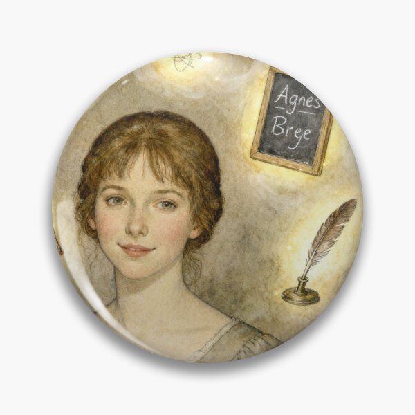 Item preview, Agnes Grey Illustration from Agnes Grey character portrait art designed and sold by Vintage Designs +.