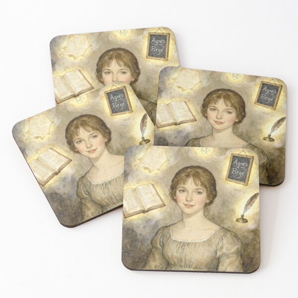 Item preview, Agnes Grey Illustration from Agnes Grey character portrait art designed and sold by Vintage Designs +.