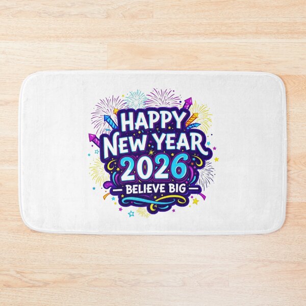 Item preview, Vibrant Happy New Year 2026 Celebration Design - Believe Big Fireworks designed and sold by lojadpop.