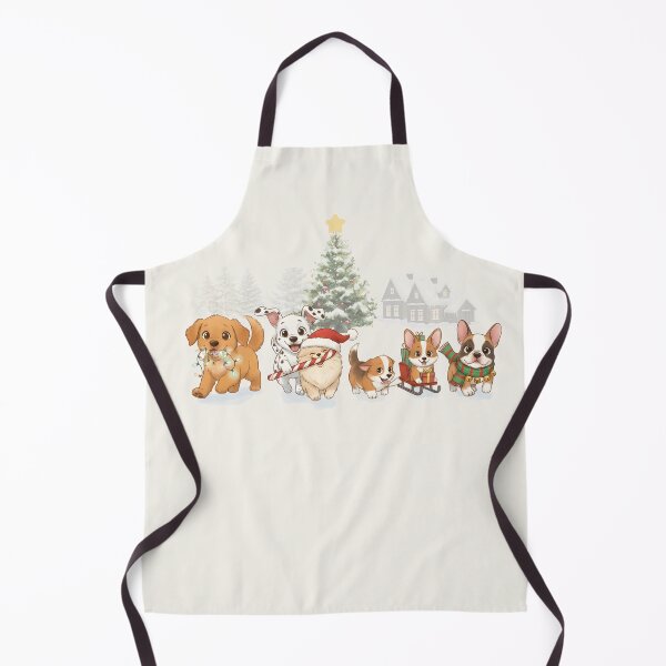 Item preview, Festive Puppies Christmas Parade designed and sold by HumTumMe.