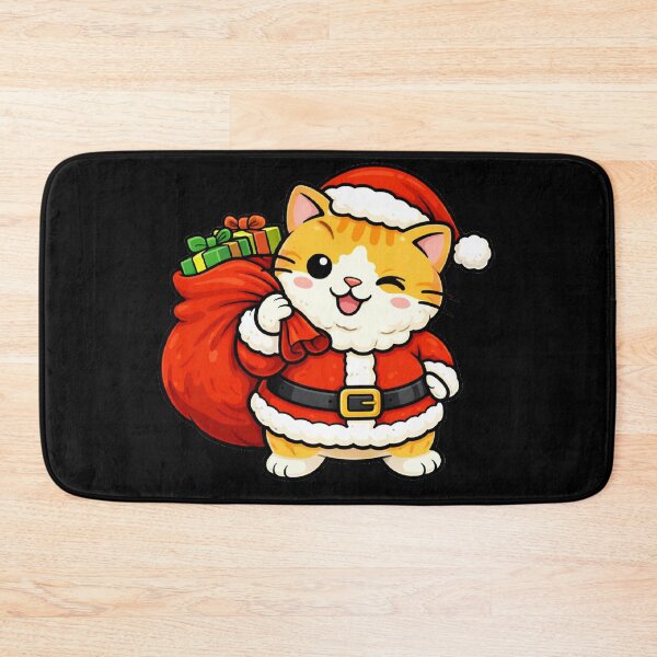 Item preview, Cute Santa Cat Holding Gifts | Funny Christmas Cat designed and sold by Shtex.