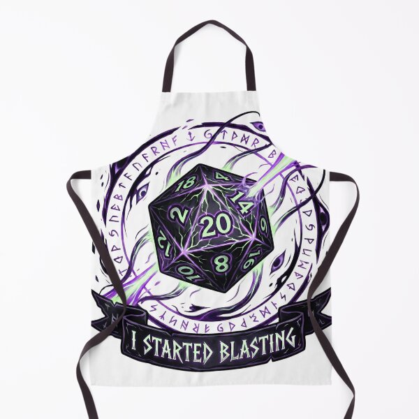 Item preview, Warlock "I Started Blasting" Eldritch D20: D&D Class Emblem designed and sold by SkinnyFlatWhite.