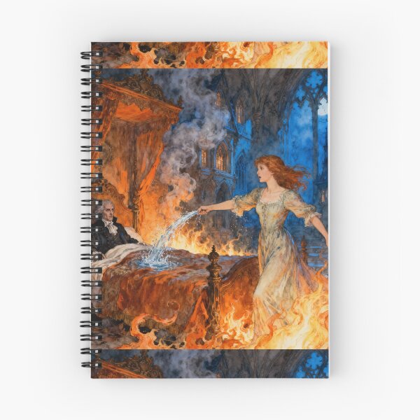 Item preview, Bertha Mason set the house on fire last autumn Illustration from Jayne Eyre character portrait art designed and sold by Vintage Designs +.