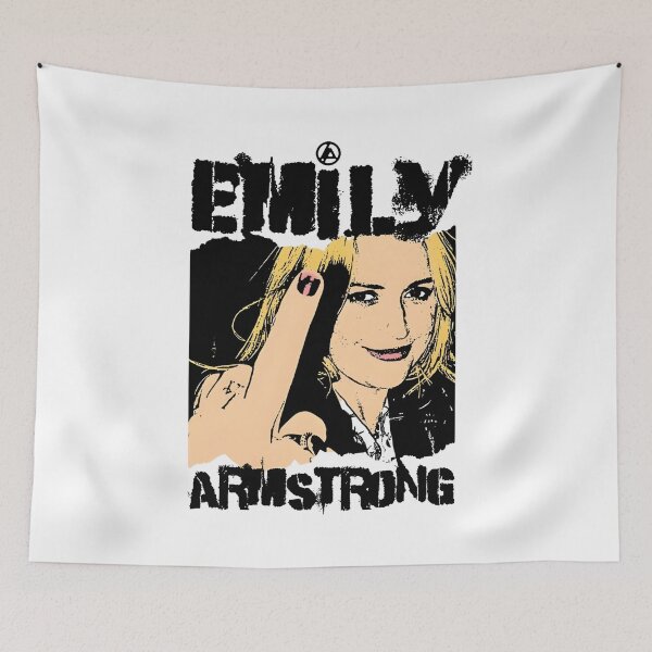 Item preview, Emily Armstrong Smiling Middle Finger Art designed and sold by VZCreativeLab.