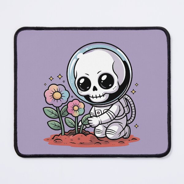 Item preview, Cute Skeleton Astronaut Gardening on Mars designed and sold by Pluto ⭐️.