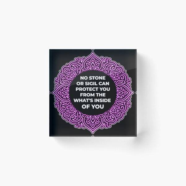 Item preview, SARCASTIC SPIRITUAL – No Stone Or Sigil – Gift for Friend • Neon Mandala • Spiritual Sarcasm designed and sold by JacobKAurumhead.