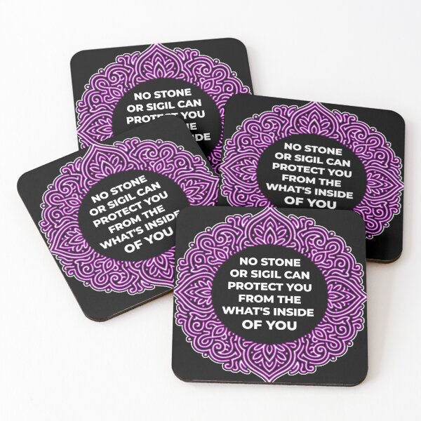 Item preview, SARCASTIC SPIRITUAL – No Stone Or Sigil – Gift for Friend • Neon Mandala • Spiritual Sarcasm designed and sold by JacobKAurumhead.