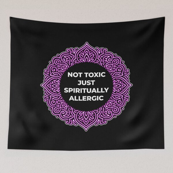 Item preview, SARCASTIC SPIRITUAL – Spiritually Allergic – Gift for Friend • Neon Mandala • Spiritual Sarcasm designed and sold by JacobKAurumhead.