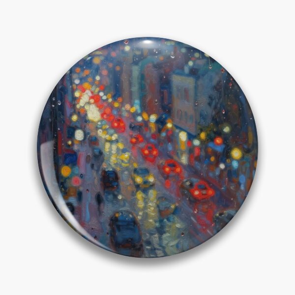 Item preview, Busy Night, Through Rain and Blur designed and sold by AJSRPrints.