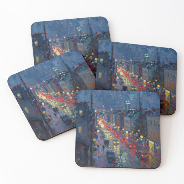 Item preview, Busy Night, Through Rain and Blur designed and sold by AJSRPrints.