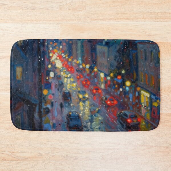 Item preview, Busy Night, Through Rain and Blur designed and sold by AJSRPrints.